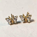 Opal & Diamond Butterfly Belle Studs – 18kt Gold Vermeil Whimsical Earrings