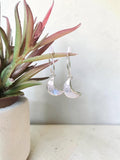 Goddess Selene Crescent Moon Hoops in 925 Sterling Silver – Whimsical Celestial Earrings